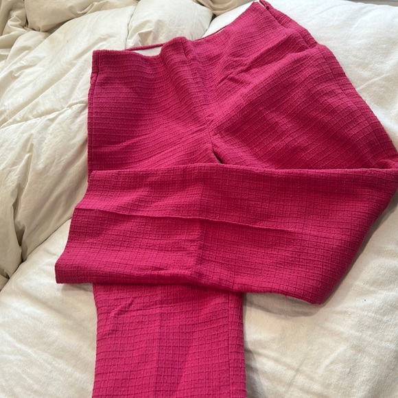 Zara Pink Textured SuitPant Size Small - Picture 2 of 6